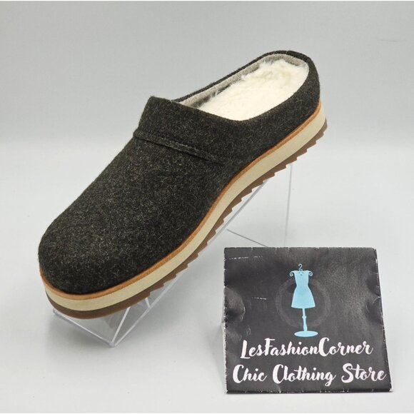 Merrell Women's Juno Gray Wool-Blend Faux Fur Lining Slip-On Clogs Size 9 2918 - Picture 13 of 15